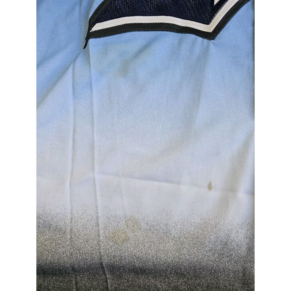 VTG FUBU League 05 Mens Sz XXL Blue Ombre Button Up Shirt Sport Collection - Picture 11 of 11